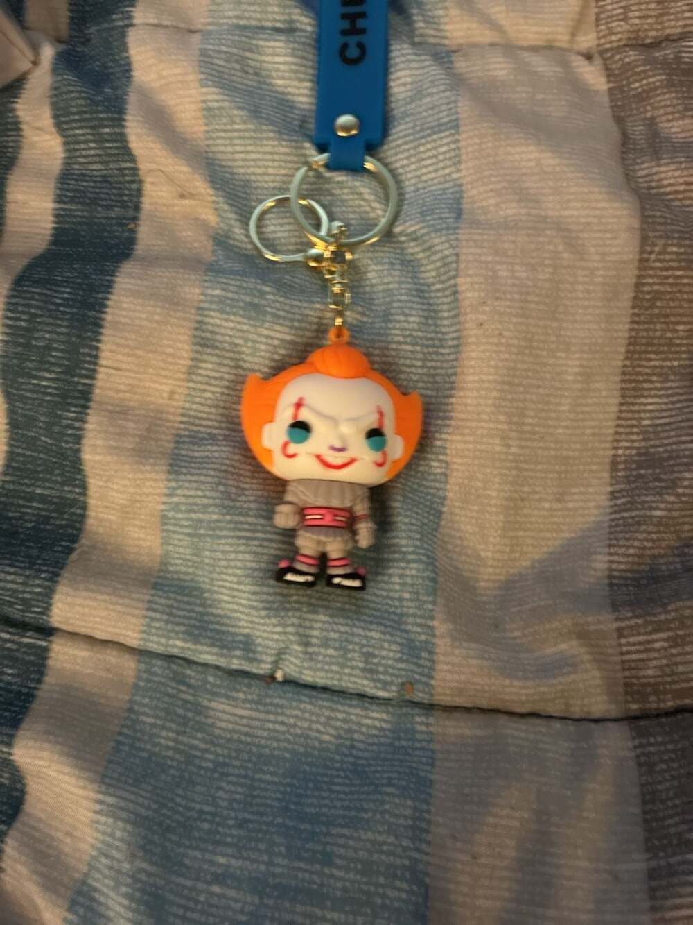 Funko Pop! IT Pennywise Keychain with Chucky Wrist Strap